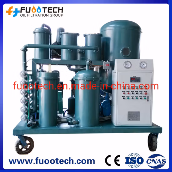 Portable Lubricating Oil Purifier Hydraulic Oil Filtration System
