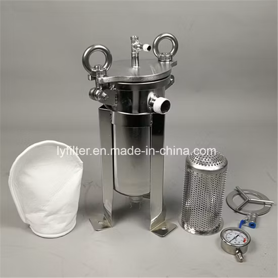 Whole House / Commercial 1000 to 3000 L/H Ss 304 316 Stainless Steel Bag Filter Housing System
