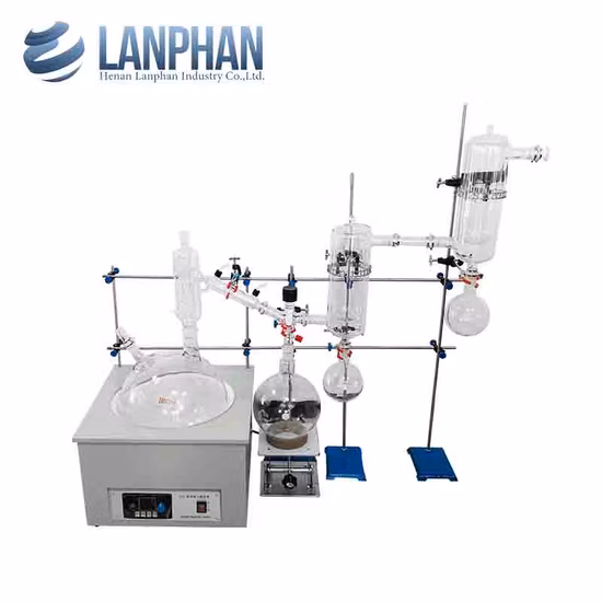 20L Turn Key Short Path Distillation Vacuum Home Glass Apparatus China Supplier Kit Steam Unit Short Range System